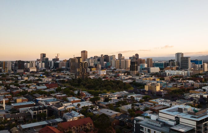 Adelaide, South Australia city skyline